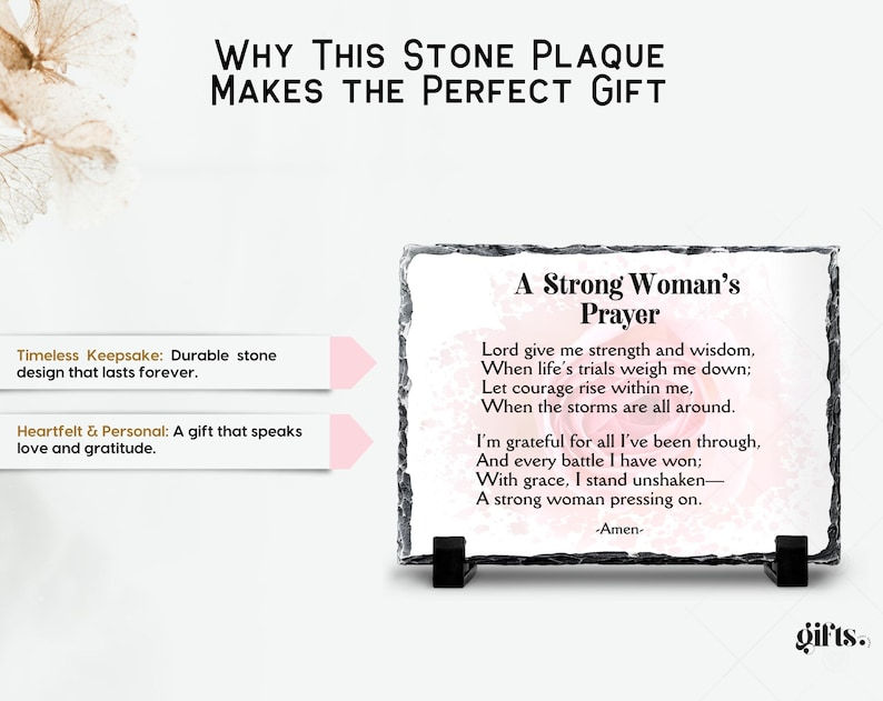 Thumbnail: Empowering Prayer for Women Stone Plaque