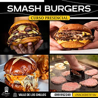 '-Herramientas para técnica smash
-Tipos de Smash: clásico, lazy edge, ultra smash, fat smash.
-Tipos de carnes y fórmulas carne-grasa
-Técnica correcta del Smash perfecto
-Panes no convencionales para hamburguesas smash

► *HAMBURGUESAS A ELABORAR:*

*BIFE BLAST BURGER:*
-Carne de bife de chorizo
-Queso
-Tocino
-Pan de papa


*ROAST BEAST SMASH BURGER:*
-Roast Beef molido
-Carne de cerdo + grasa
-Queso Emmental
-Portobelos
-Cebollas caramelizadas
-Pan Brioche


*MEXA-SMASH BURGER:*
-Carne de Tapa de Asado
-Queso Mozzarella
-Guacamole
-Pan Pretzel

*GUARNICIONES:*
-Papas fritas especiadas
-Flor de cebolla frita
-Totopos

*SALSAS:*
-Mayonesa de la Casa
-Salsa Sweet Chili