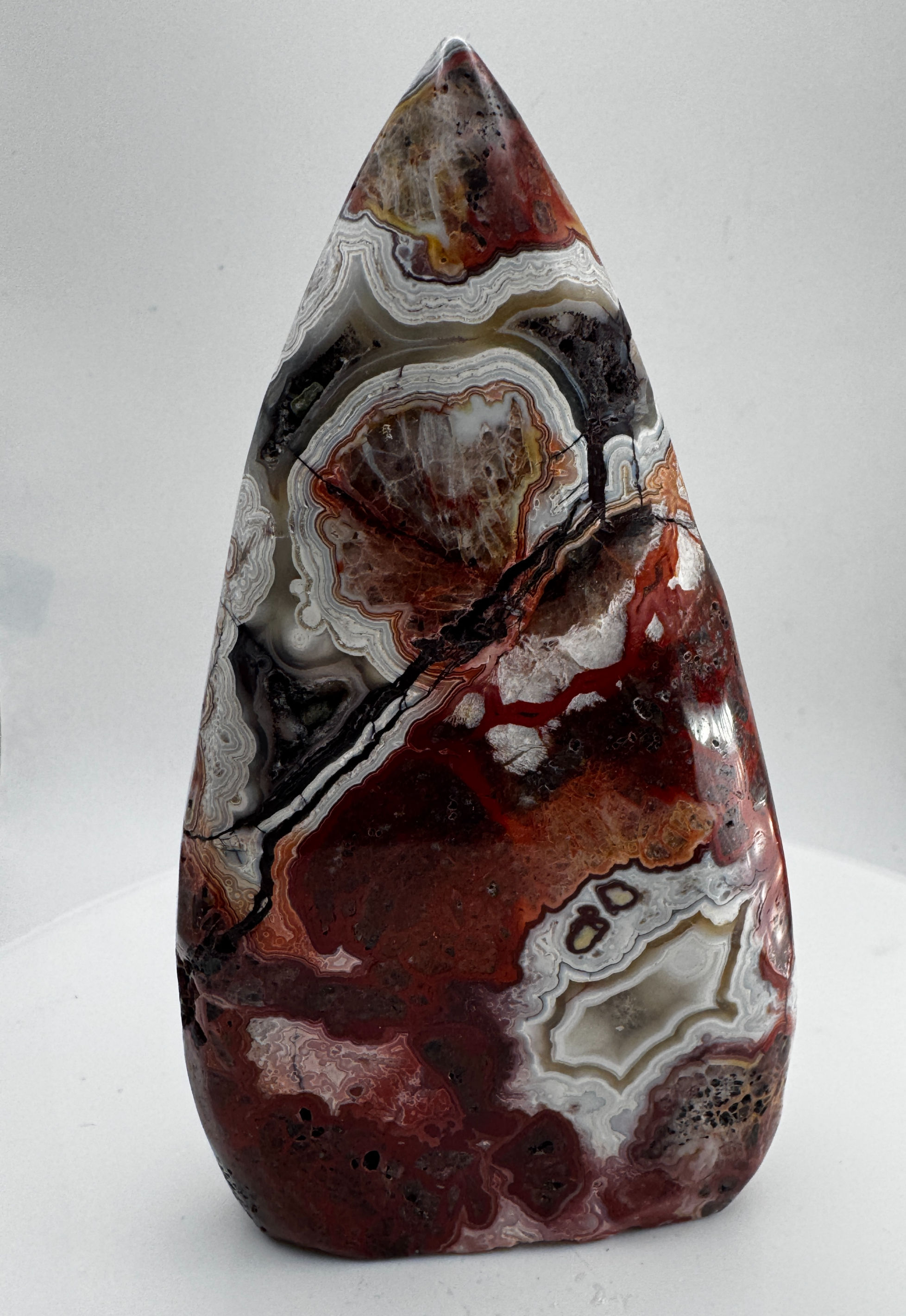 Mexican Crazy Lace Agate Freeform Flame