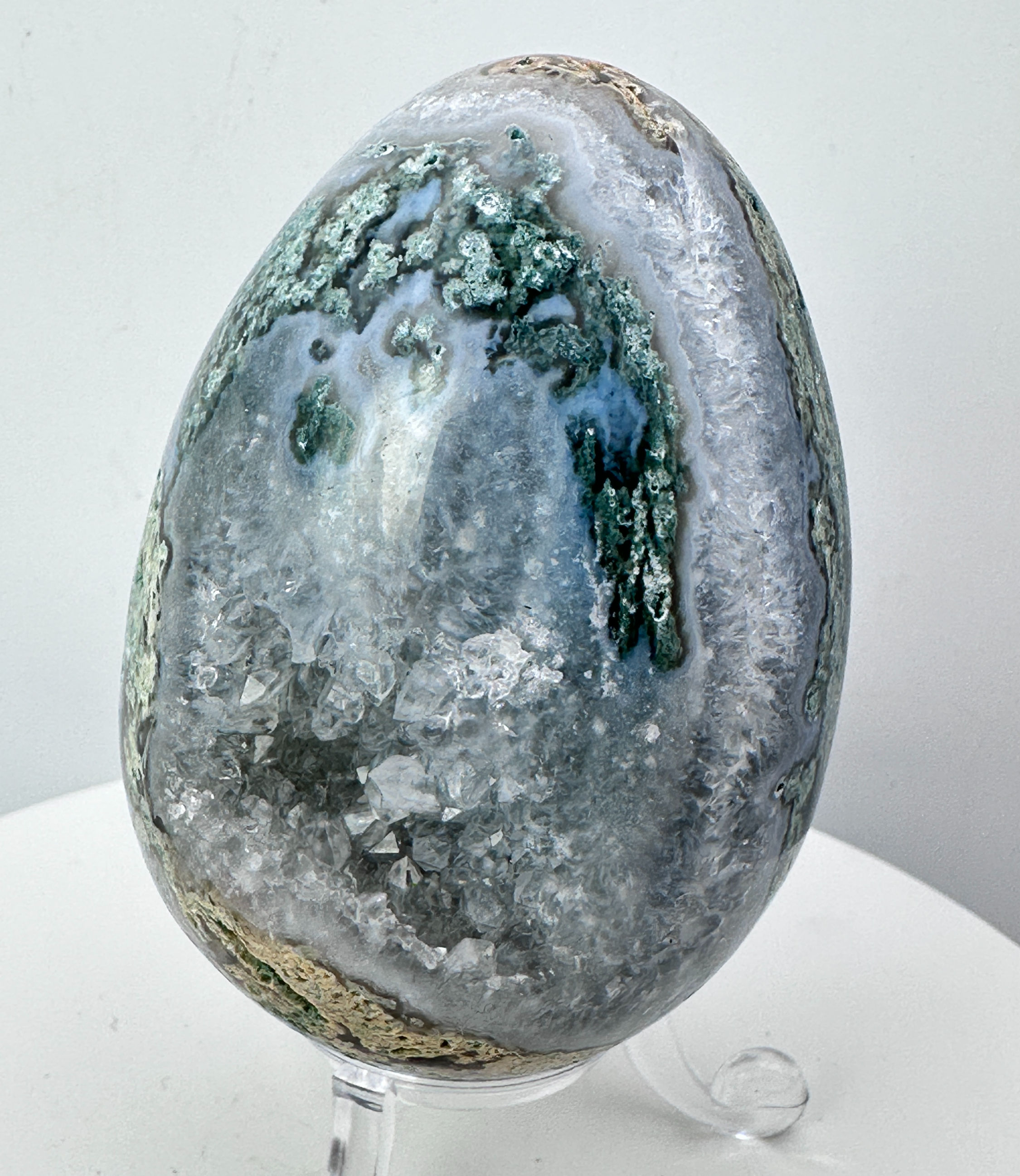 Moss Agate Egg