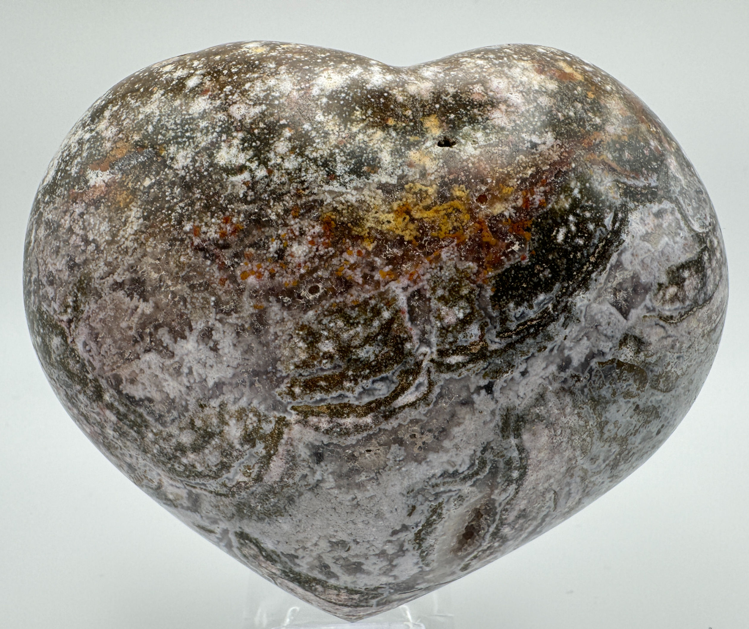 Ocean Jasper Heart - 328 grams