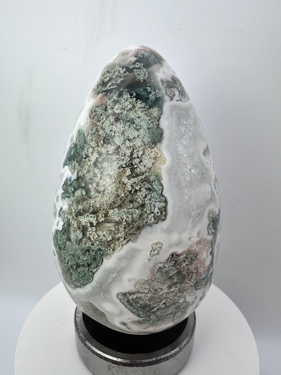 Thumbnail: Druzy Tree Agate Egg - 1.3kg