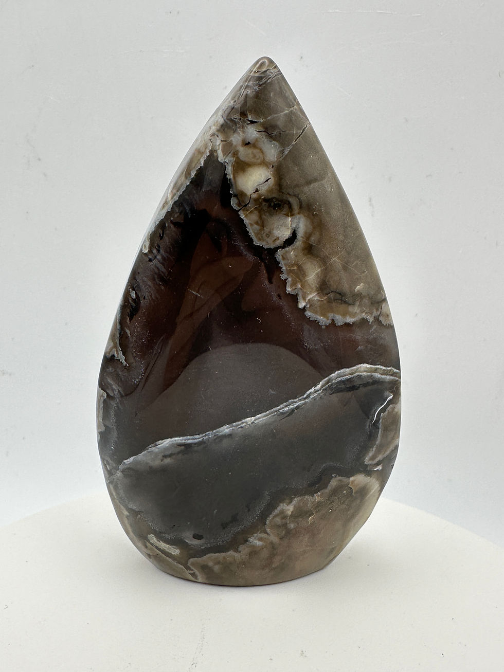 Thumbnail: UV Reactive Volcanic Agate Tear Drop Freeform - 155 grams