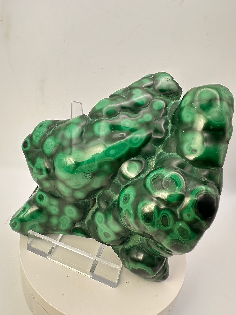 Thumbnail: Natural Malachite Freeform – Polished Banded Malachite Statement Piece