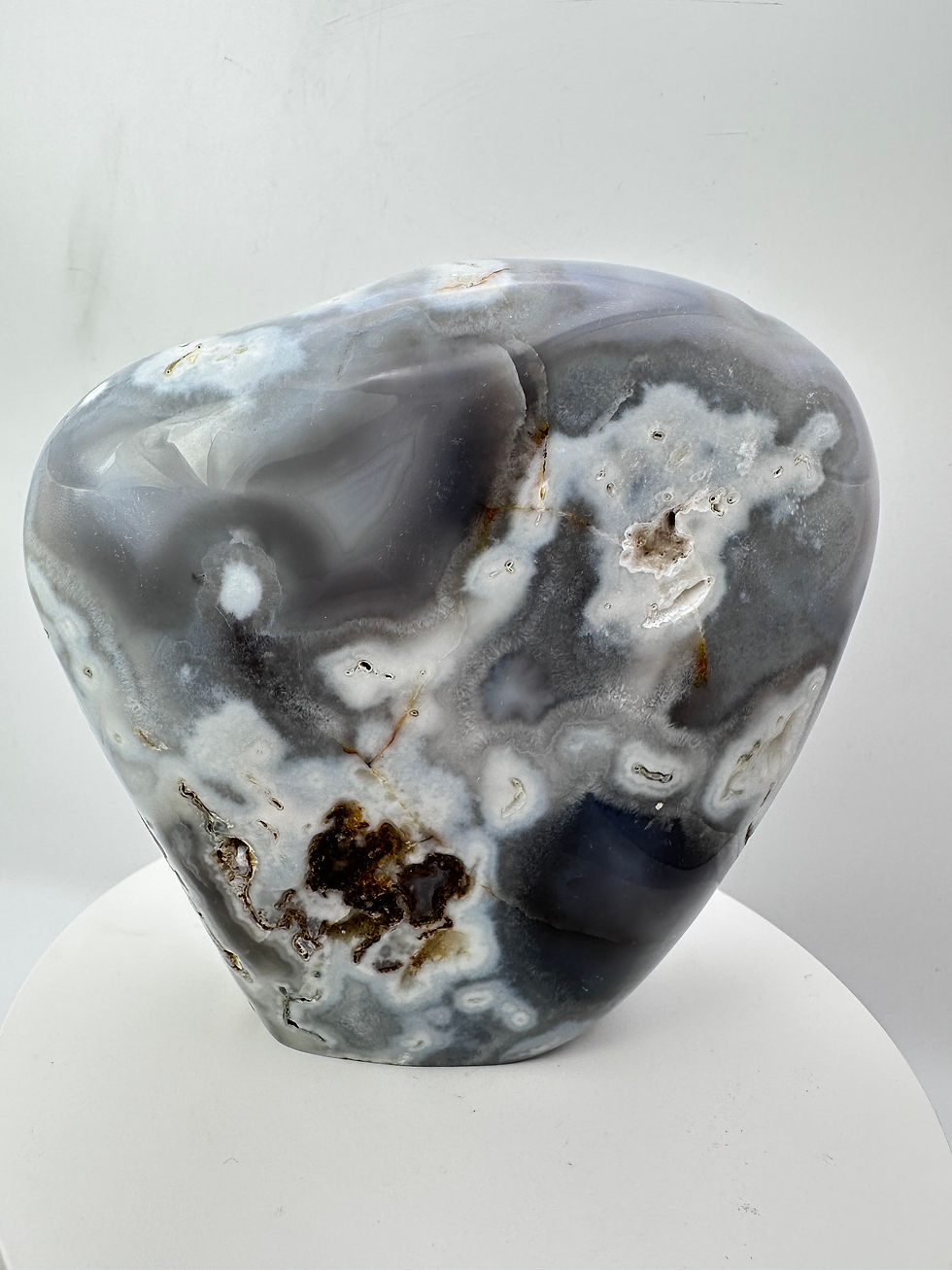 Thumbnail: Druzy Moss Agate Freeform - 955 grams