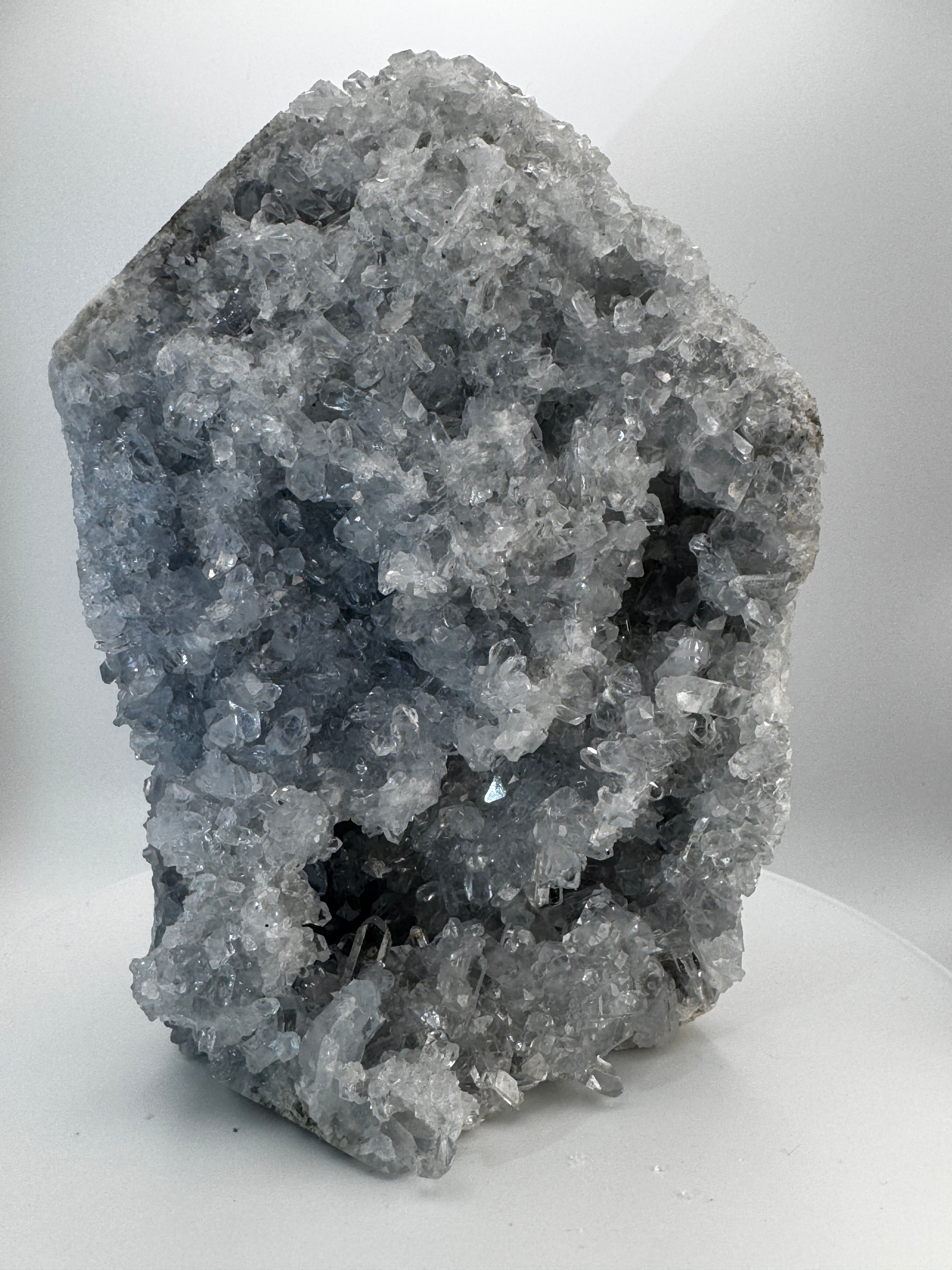 White Celestite Tower | Natural Celestite Crystal with Druzy Formation - 2kg