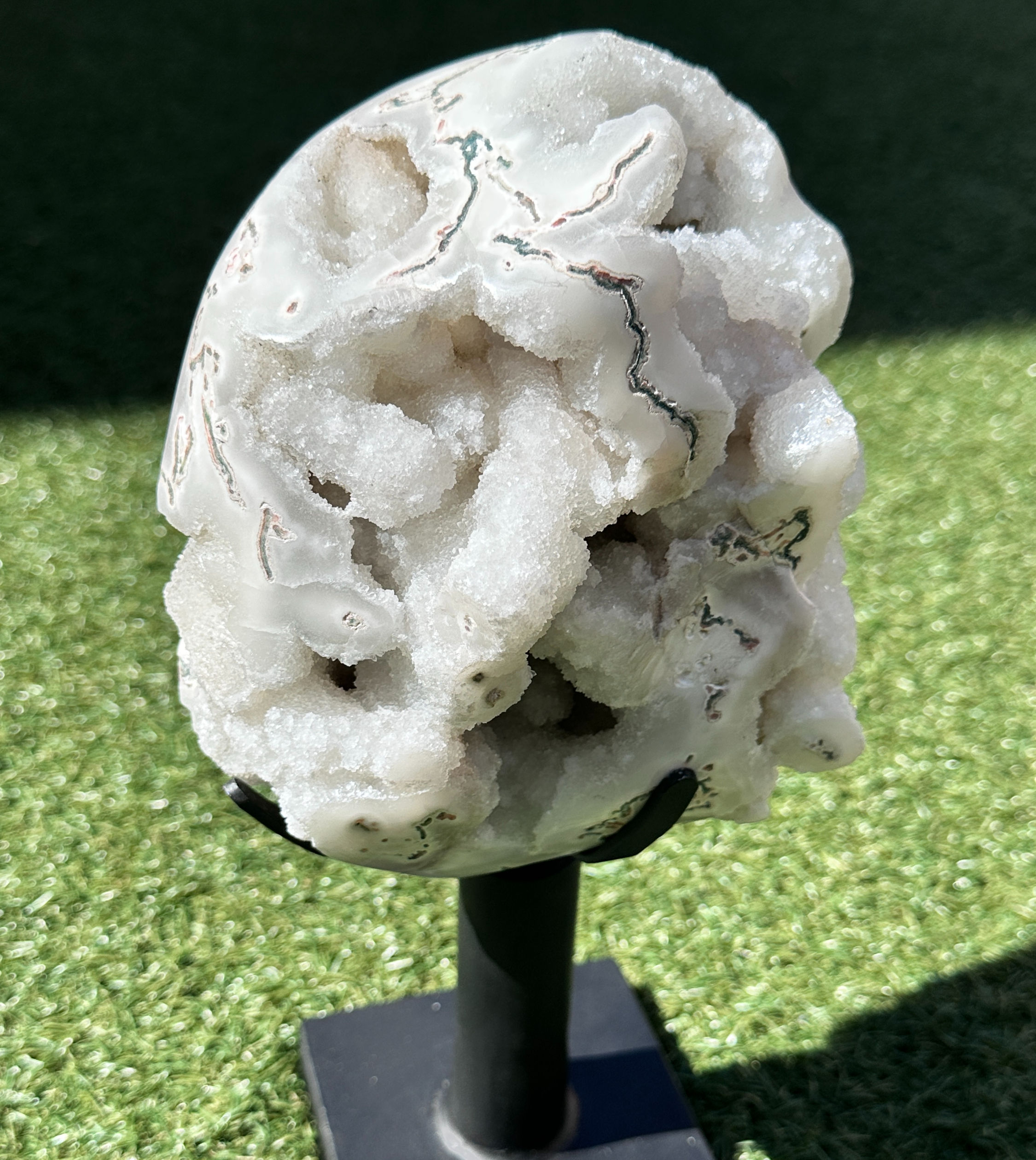 Druzy Tree Agate Freeform & Stand - 3.6 kg