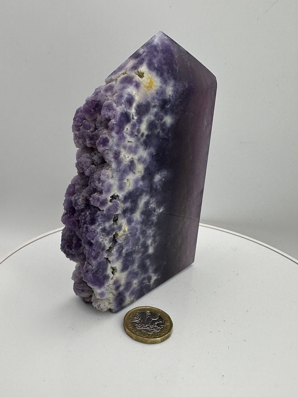 Thumbnail: Polished Fluorite Point - 645g