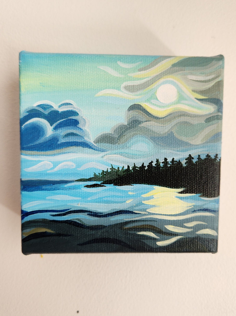Thumbnail: sun over ocean landscape artwork