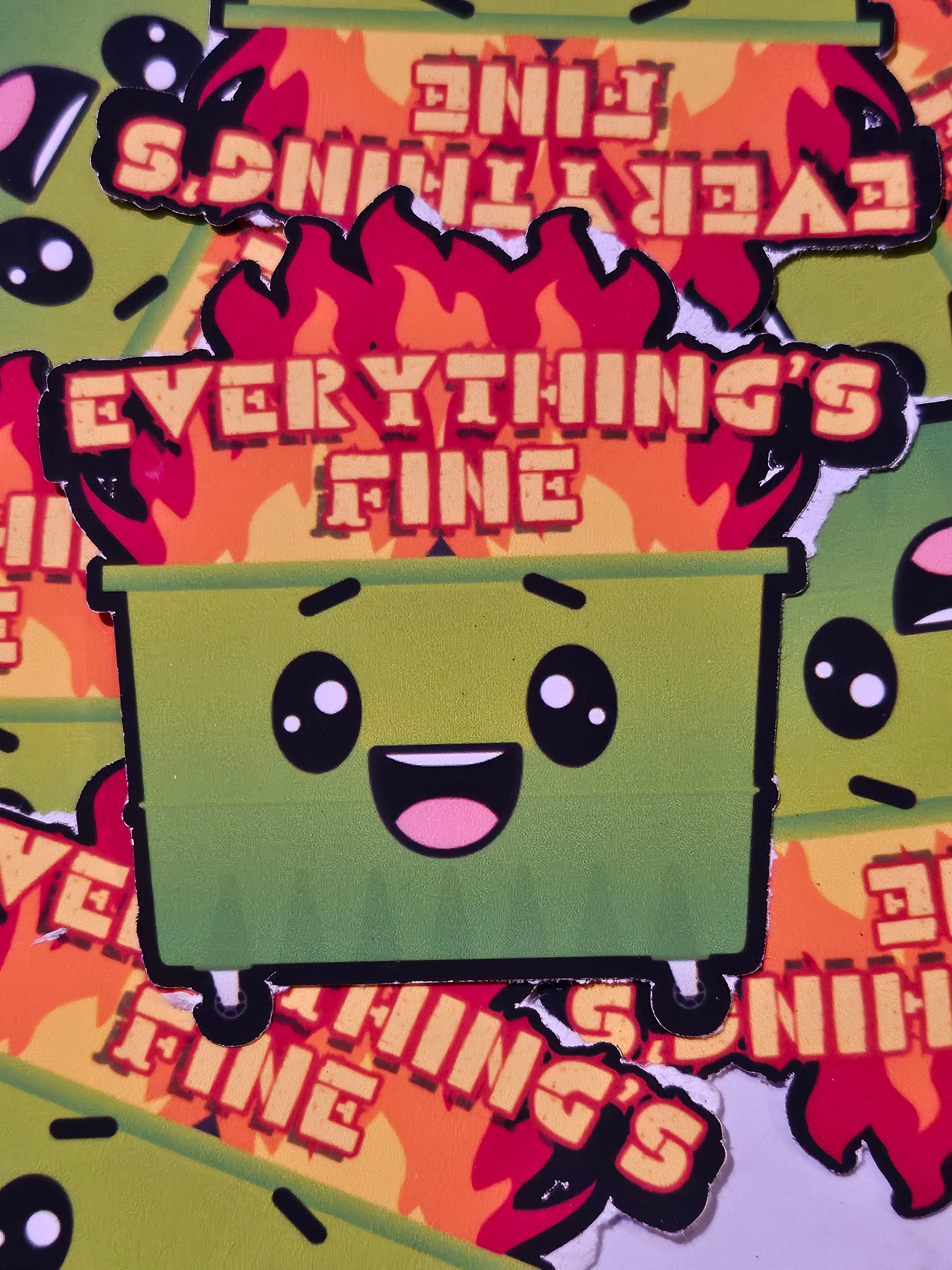 Dumpster Fire Sticker