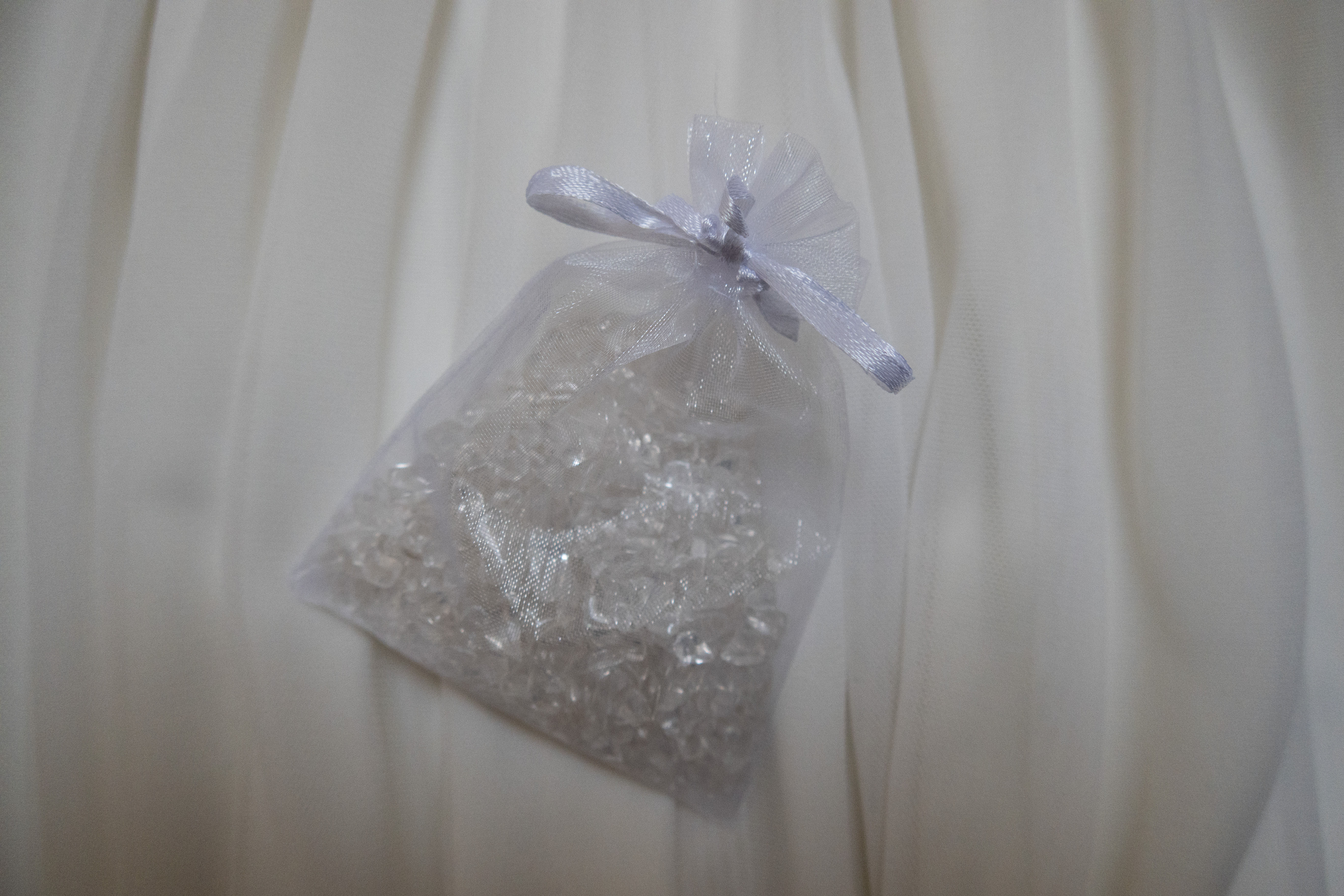 Granules de cristaux de roche