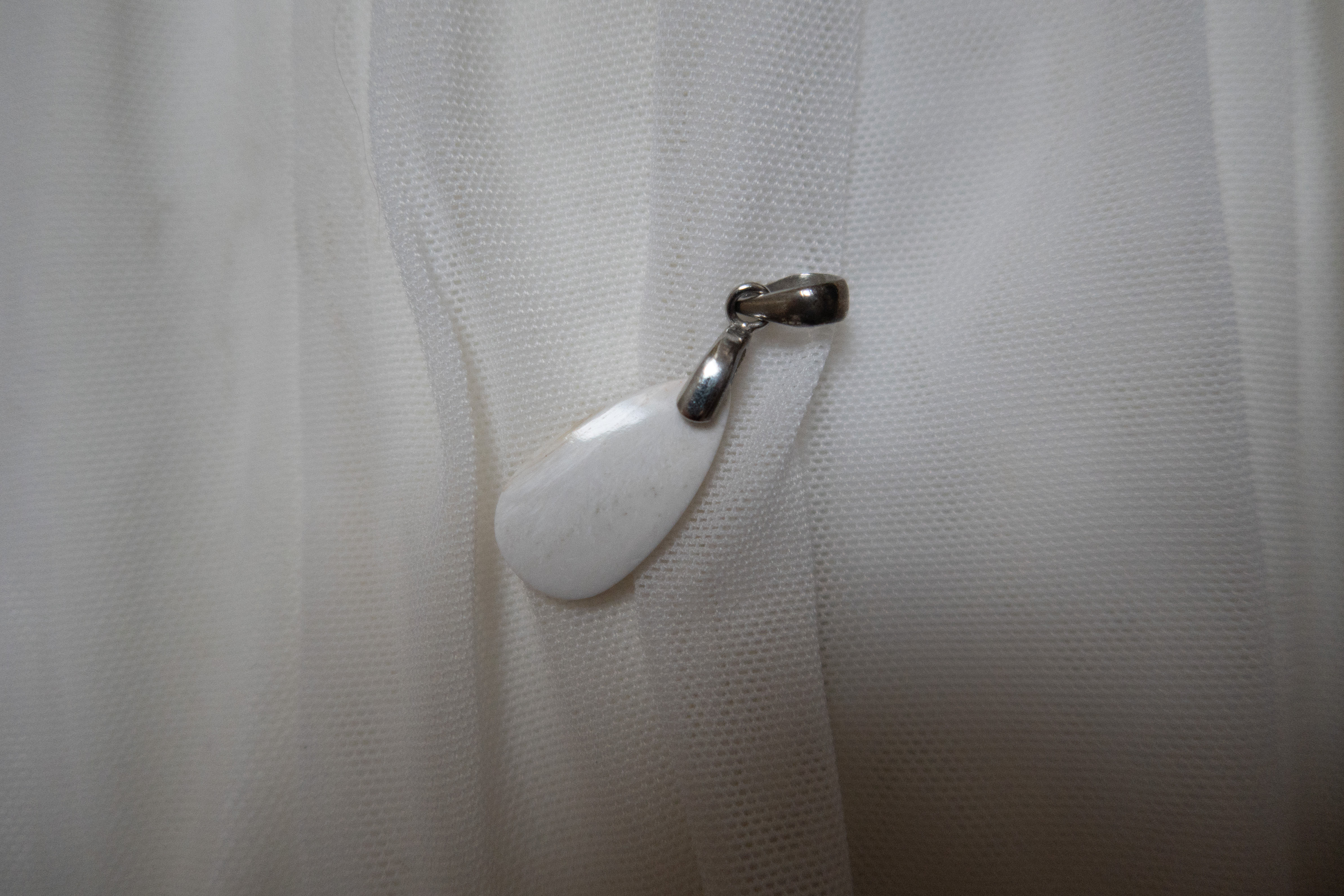 Pendentif Scolécite - Argent 925 rhodié