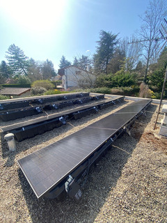centrale solaire autoconsommation sur toit plat