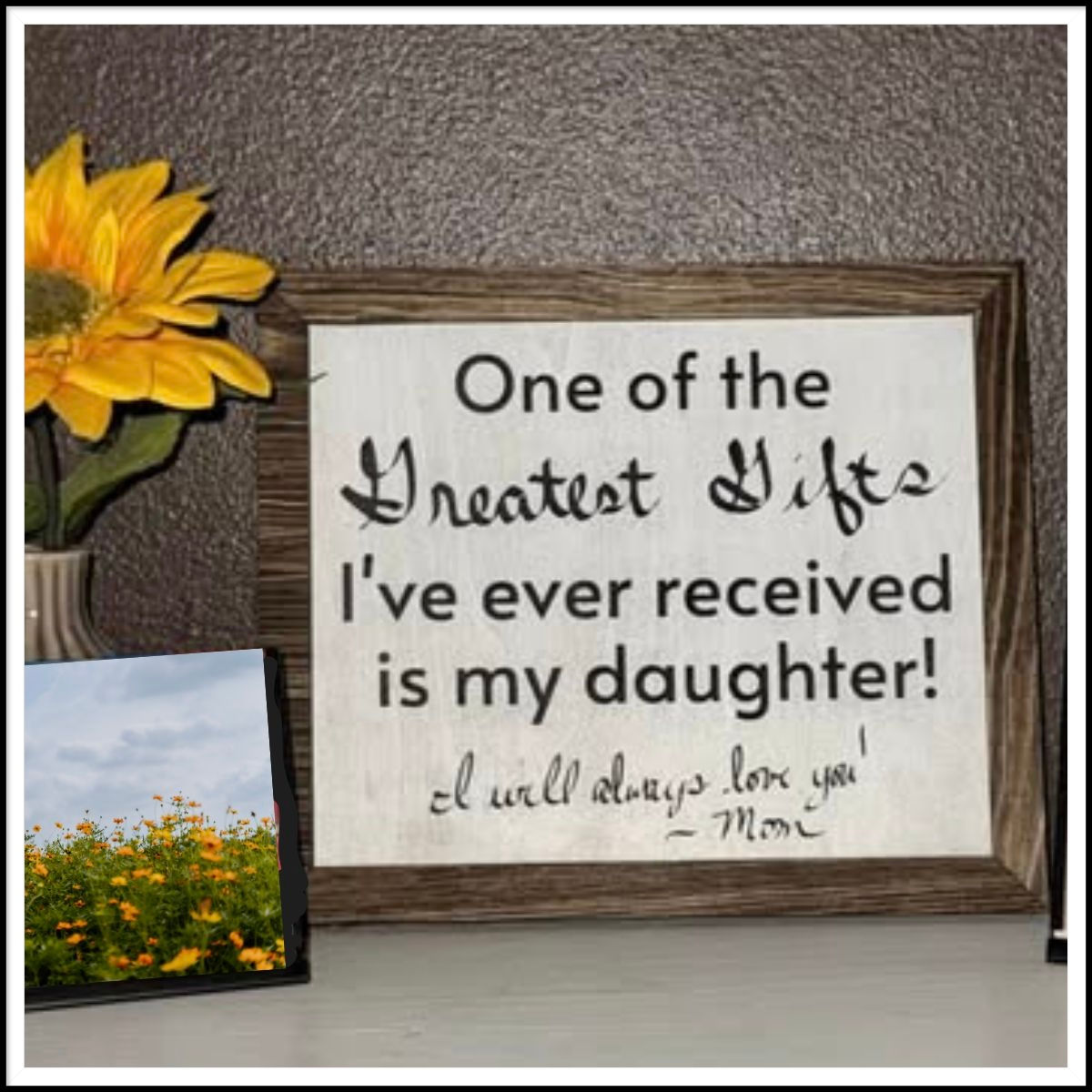 Engraved WoodenWall/Shelf Decor