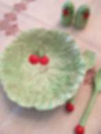 My mom's salad bowl, circa the same era as the image below.