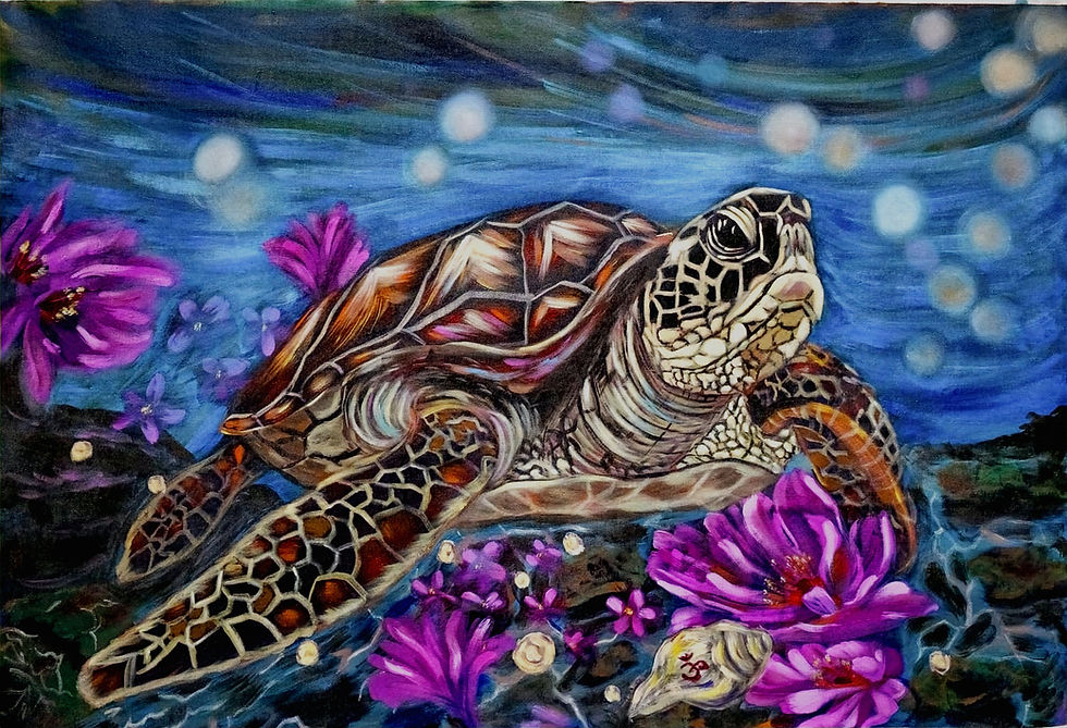 Original Wildlife, Marine life, and floral paintings by Sweta Ghimire