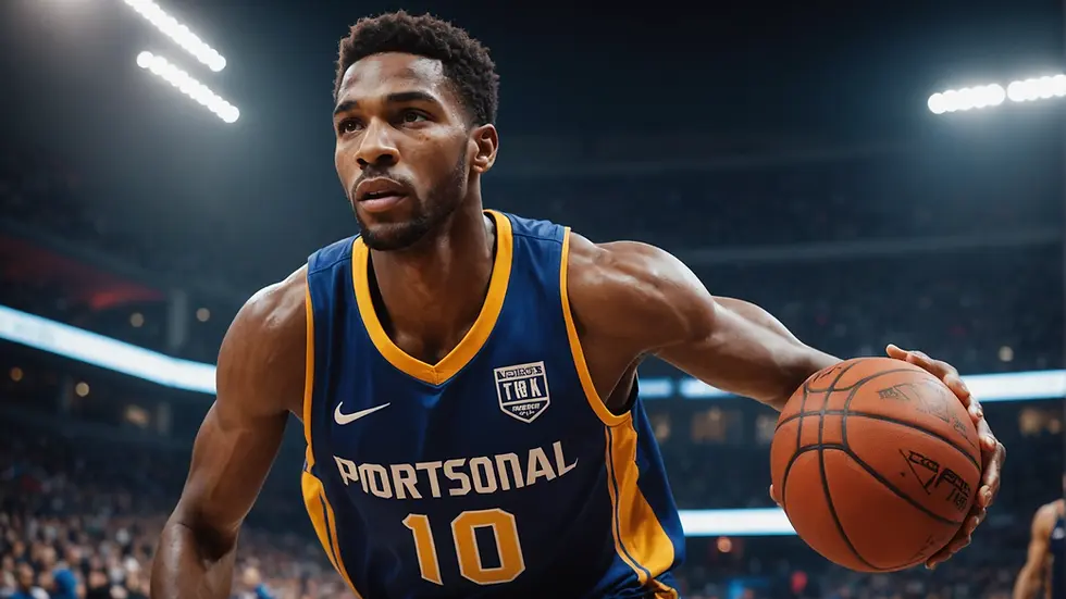 Local athlete in a professional game