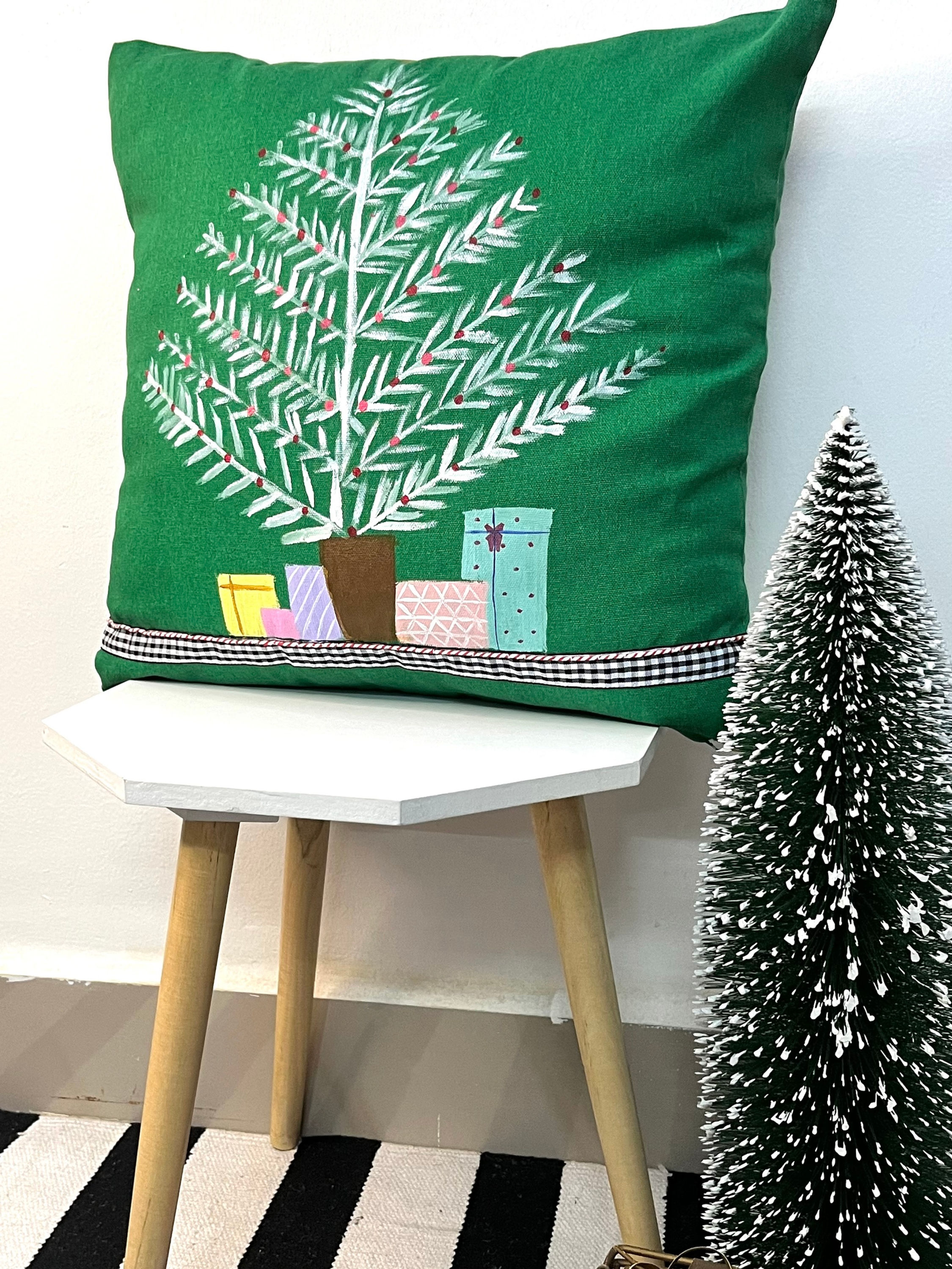 Christmas tree Cushion cover  16x16
