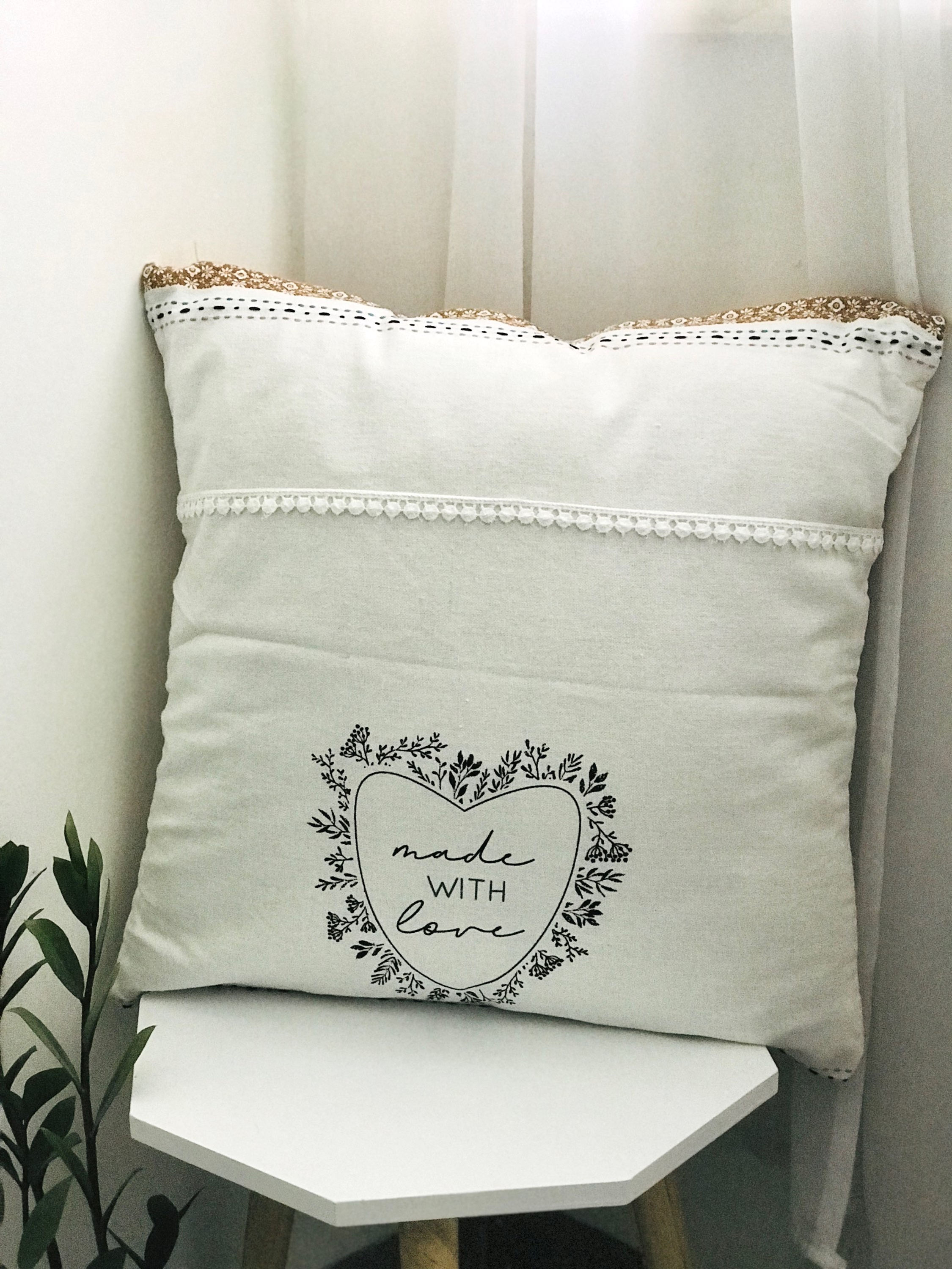 Made with Love cushion cover 16x16 