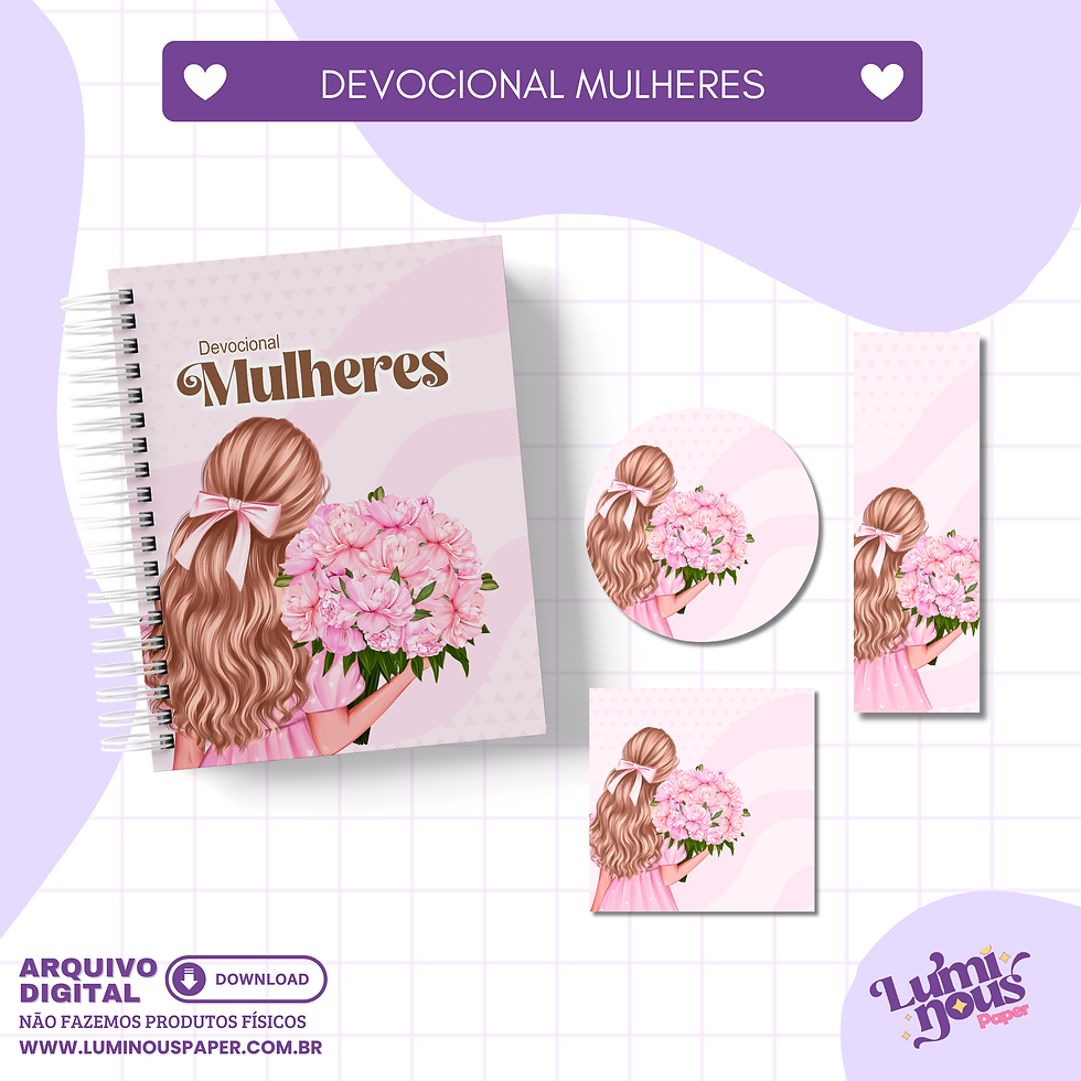 Miniatura: Caderno Devocional Mulheres A5 - Arquivo digital