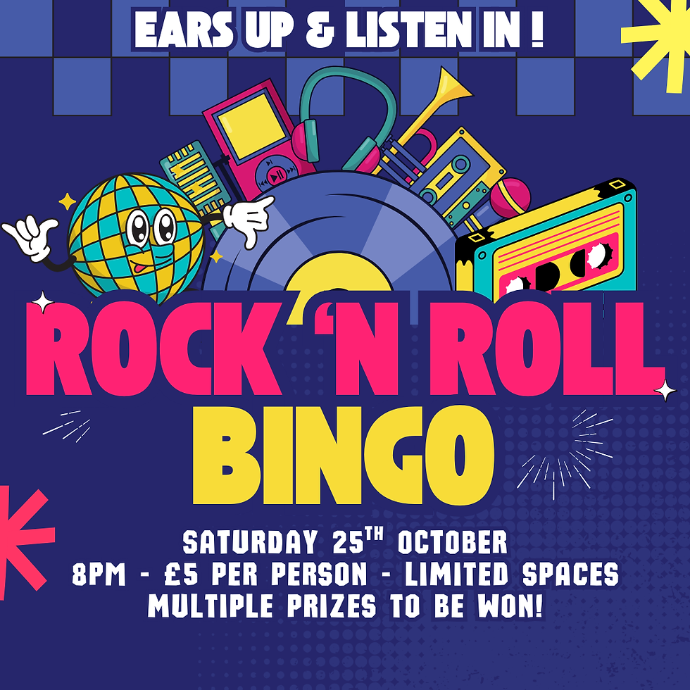 ROCK 'N ROLL BINGO
