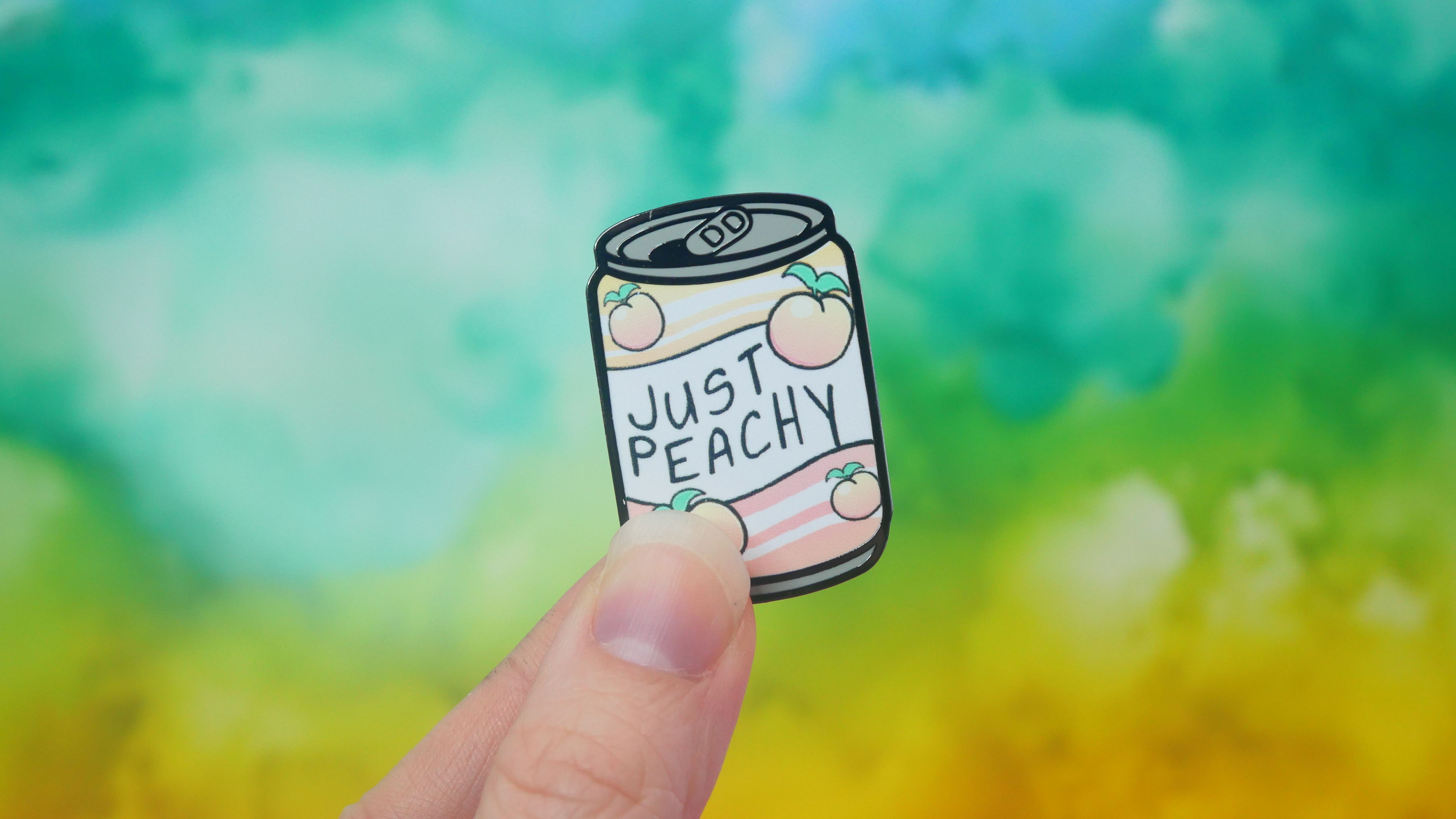 Just Peachy Soda Enamel Pin