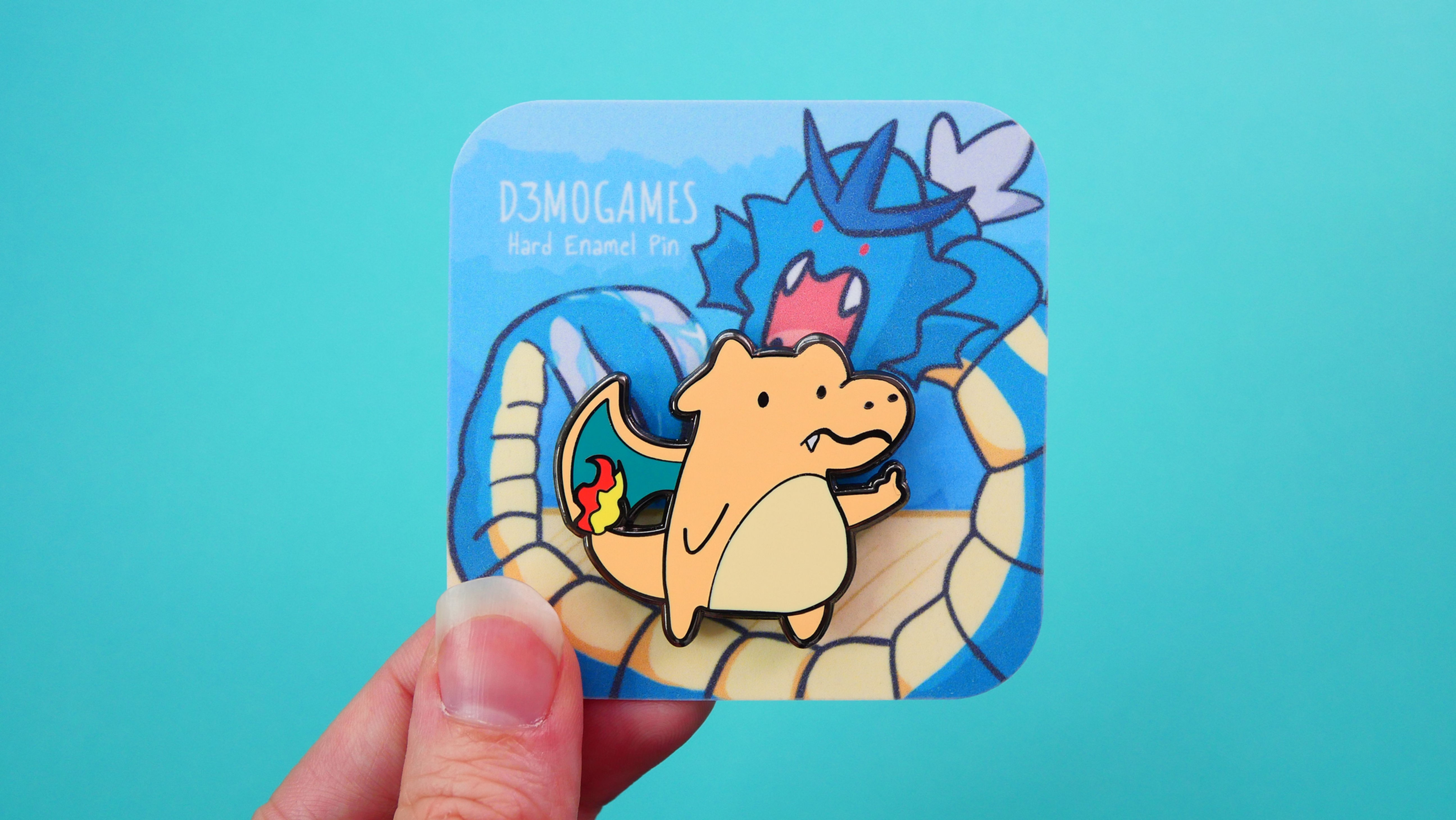 Derpy Fire Dragon Hard Enamel Pin