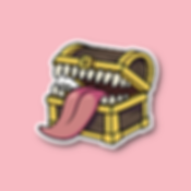 Mimic Chest DND Glossy Sticker