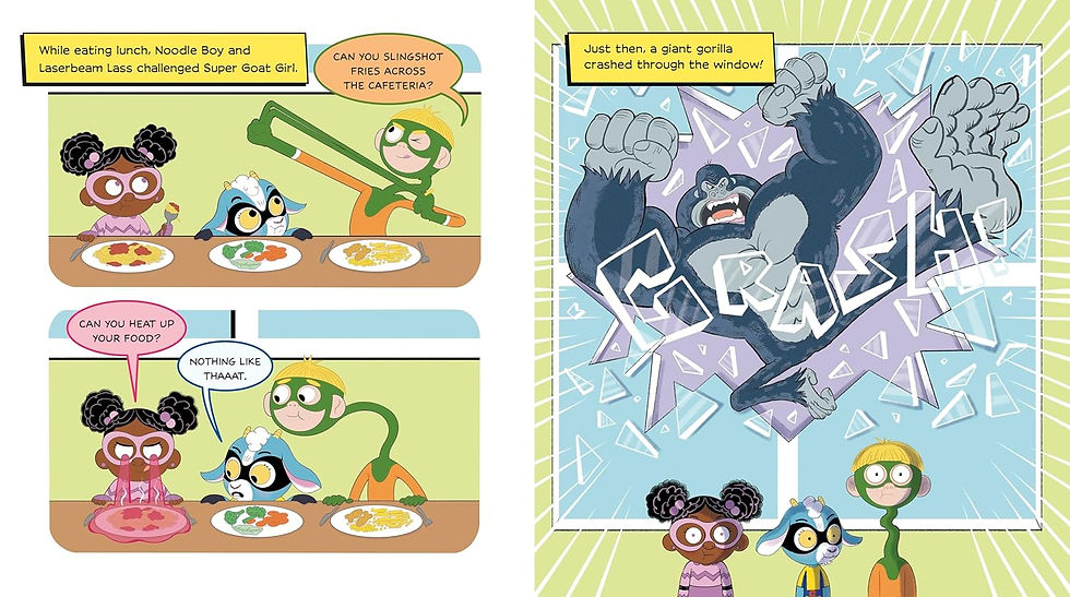 Thumbnail: Super Goat Girl: Illustrated by Dapo Adeola – a funny, uplifting starting-school