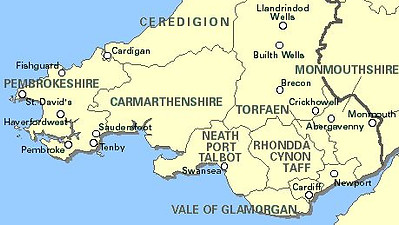 Map of areas we provide protective coatings to
