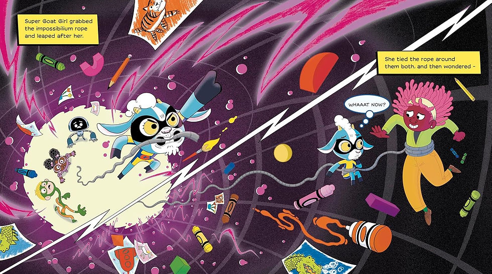 Thumbnail: Super Goat Girl: Illustrated by Dapo Adeola – a funny, uplifting starting-school