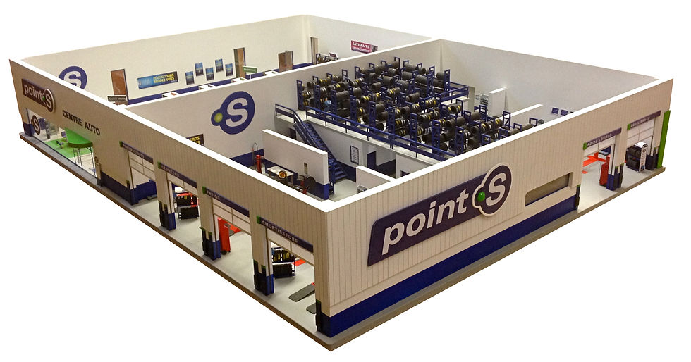 Maquette de centre auto