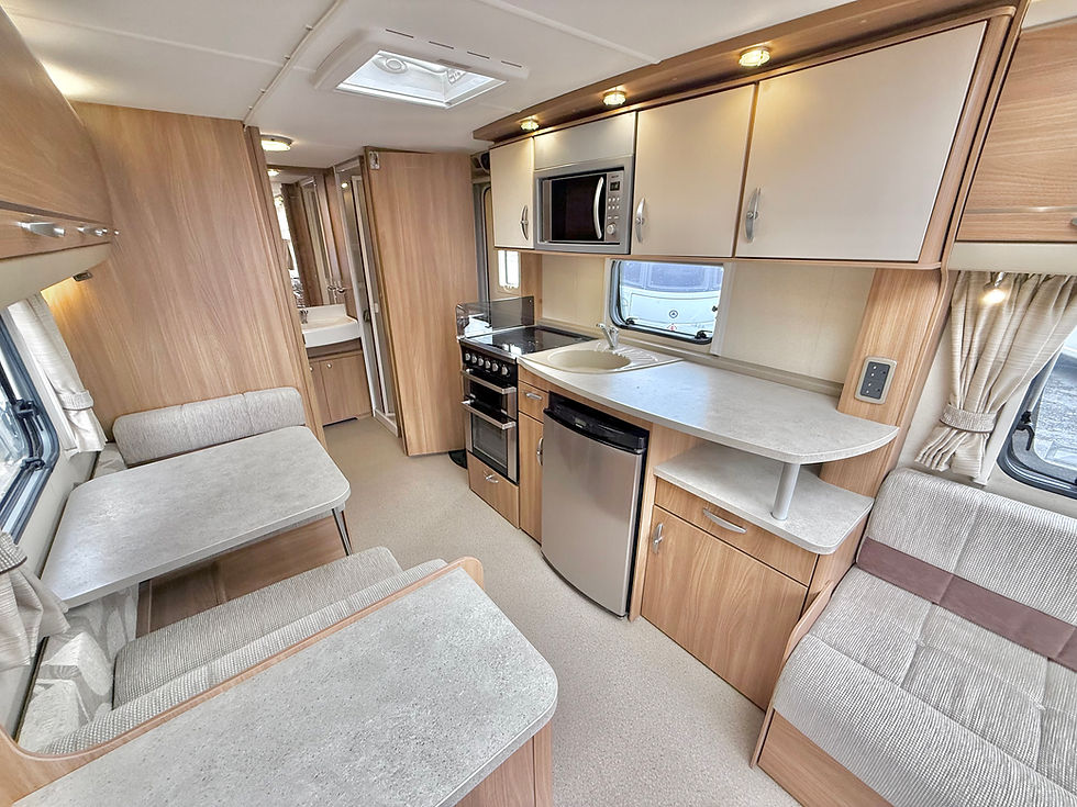 Thumbnail: Immaculate Swift Conqueror 530 2012 - 4 Berth Caravan - Motormover - Bunk Bed - 