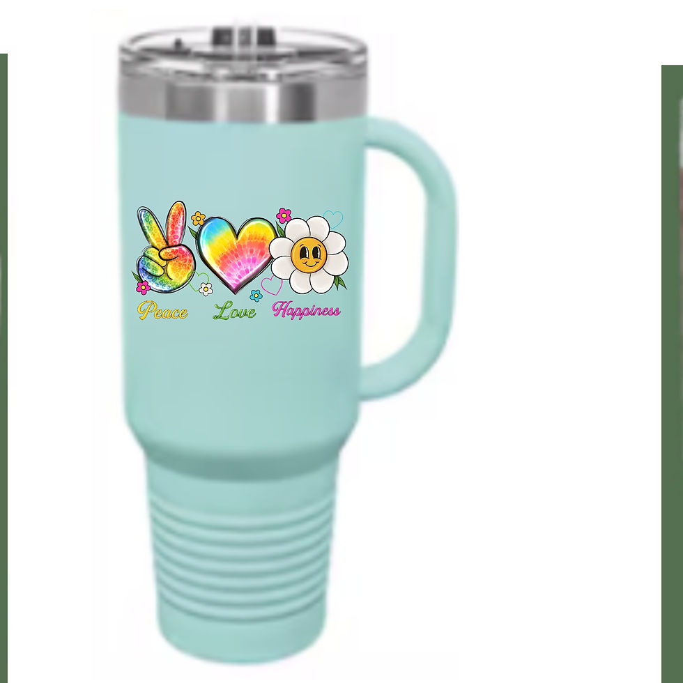 Thumbnail: Peace Love Happiness 40oz Polar Camel Tumbler