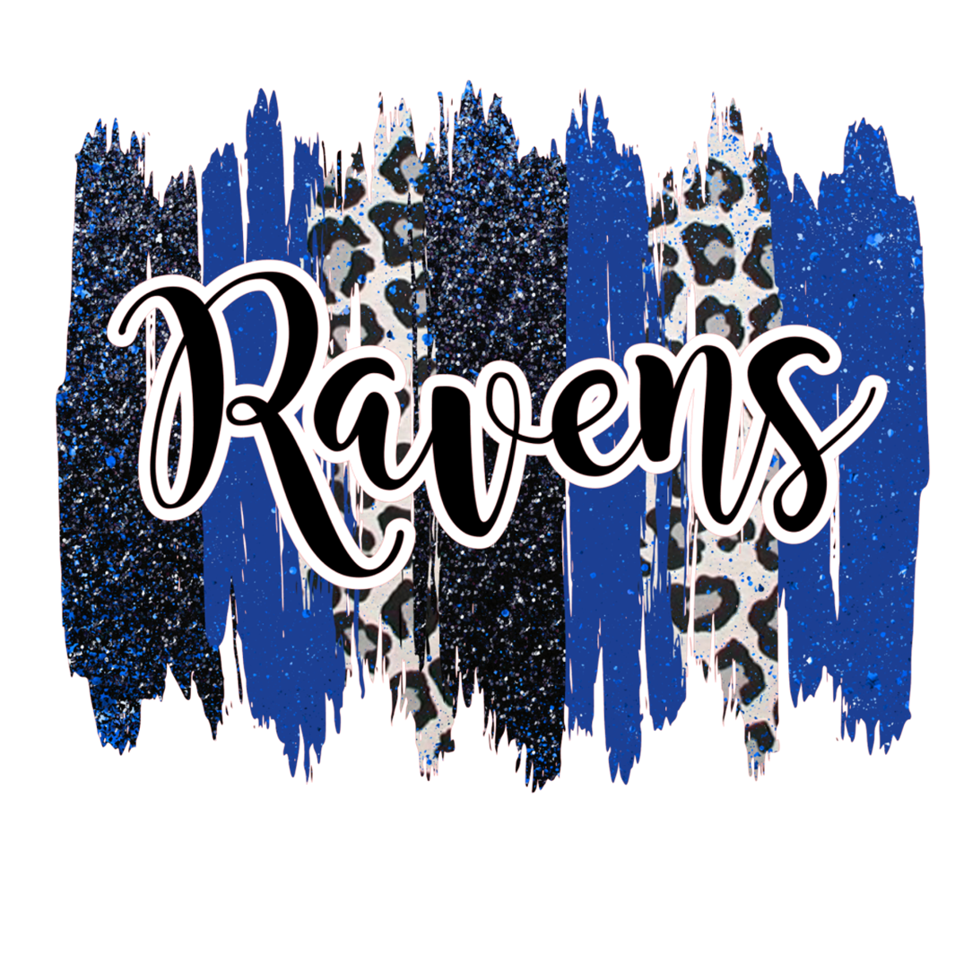 Ravens Brush Stroke DTF Print