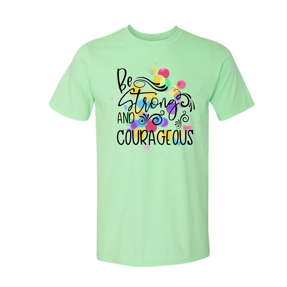 Thumbnail: Be Strong and Courageous tee