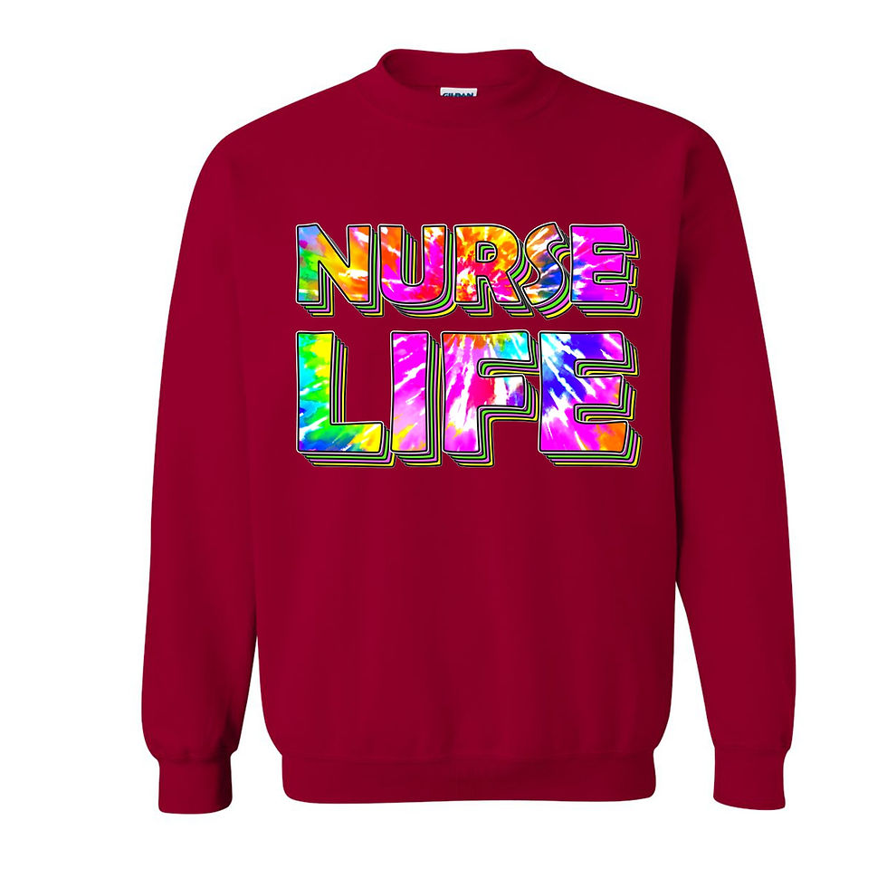 Thumbnail: Tie Dye Nurse Life tee