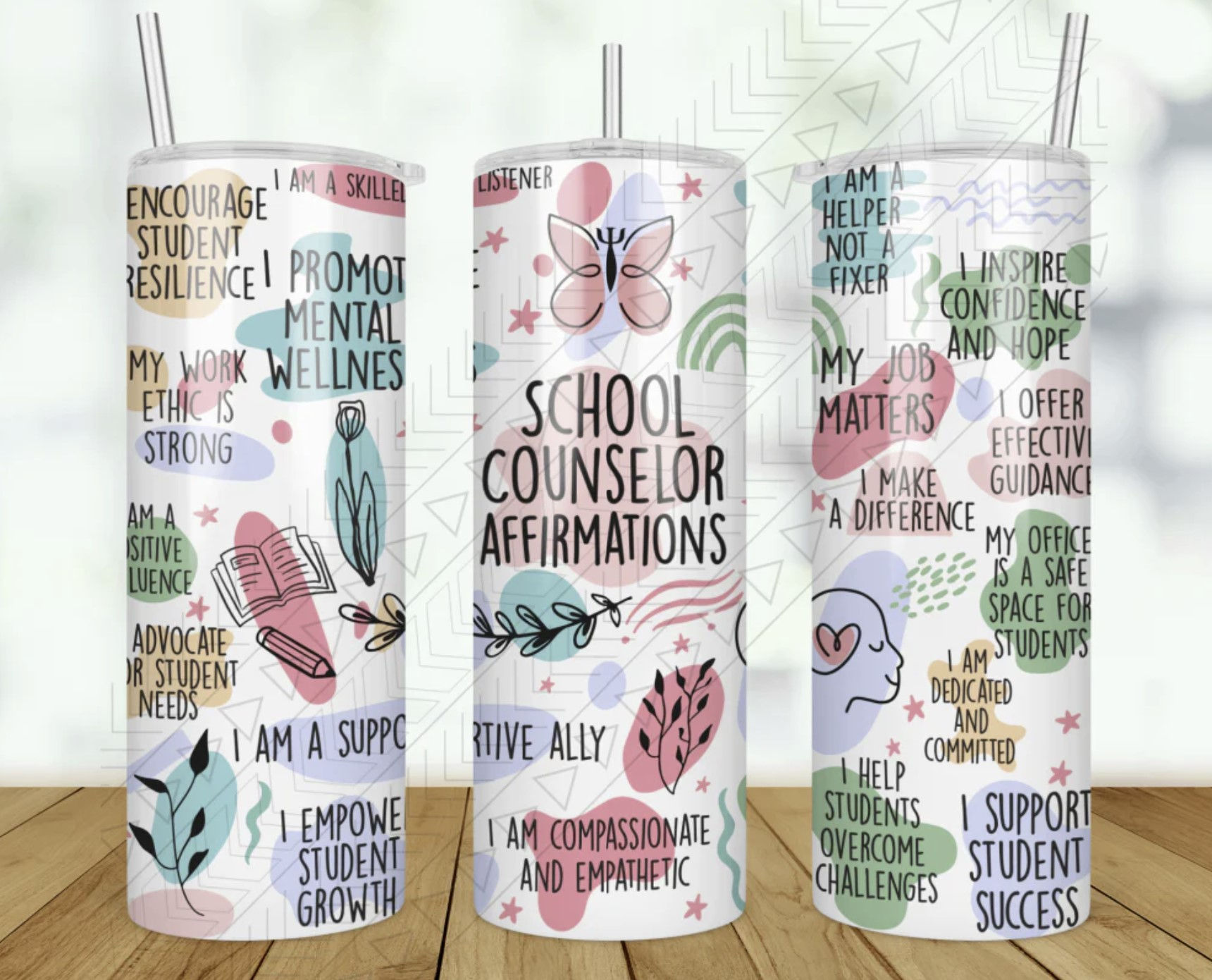 Counselor Affirmations tumbler