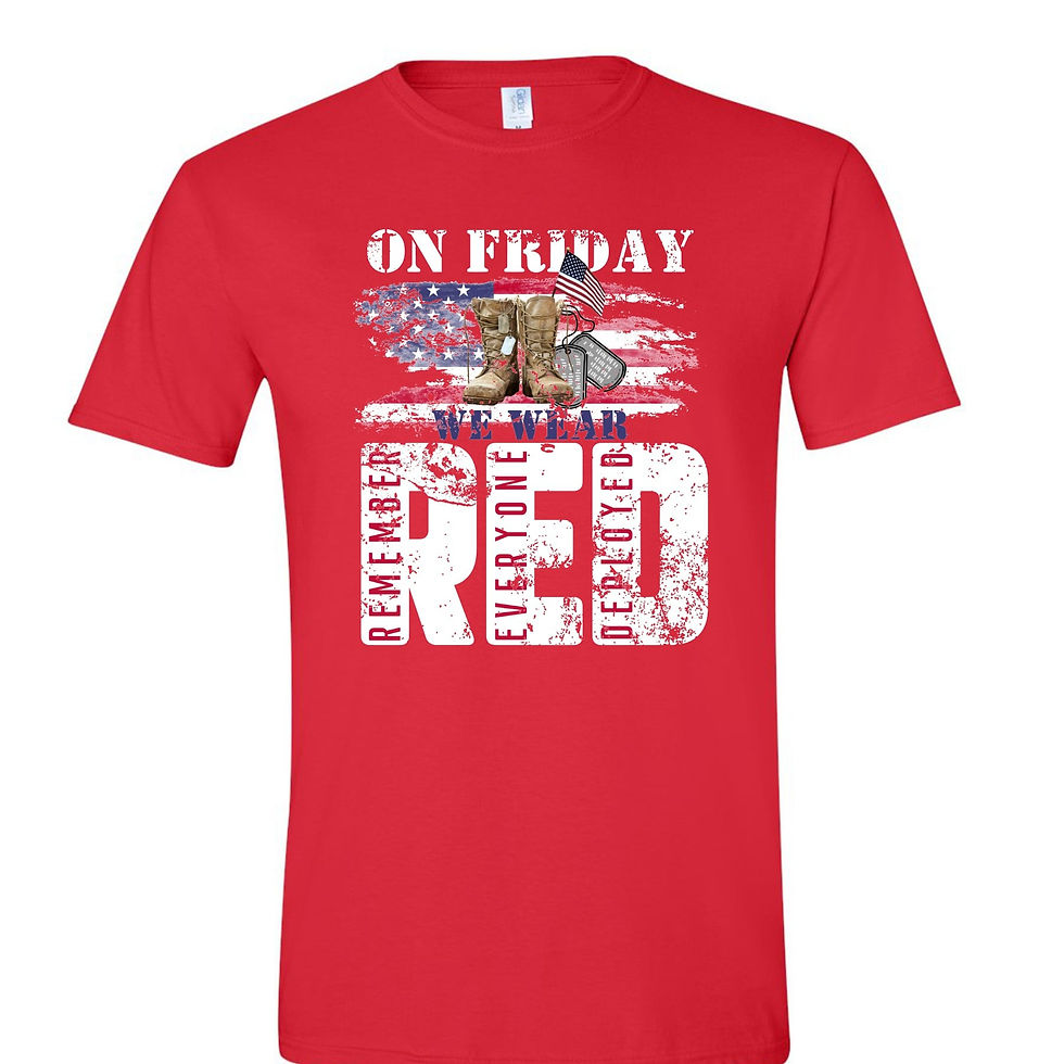 Thumbnail: RED Friday tee