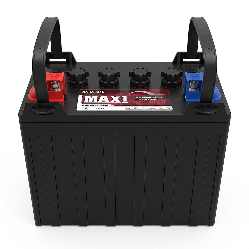 Thumbnail: แบตเตอรี่ MAX1 MX-DT1275 (12V150Ah) Deep Cycle ชนิดน้ำ