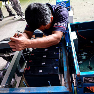 ปลดล็อกขีดจำกัดรถมอเตอร์ไซค์ไฟฟ้า อัปเกรดขุมพลังด้วยแบตเตอรี่ MAX1 MXEV12-38 (12V 38Ah) Deep Cycle P