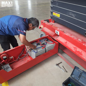 ยกระดับประสิทธิภาพรถกระเช้าไฟฟ้าให้ทำงานได้เต็มกะ ด้วยแบตเตอรี่ MAX1 MXEV6-260 (T145)