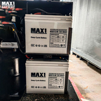 รถ Stacker งานโกดังสะดุด หมดแรง? บริการเปลี่ยนแบตเตอรี่ด่วนนิคมฯ ด้วยขุมพลัง MAX1 MXD12-80