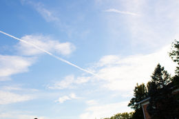 Chemtrail in the sky of Mount Vernon, Ohio