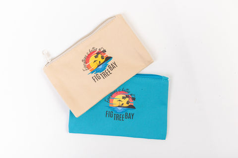 Cotton Zipper bag - Fig Tree Bay