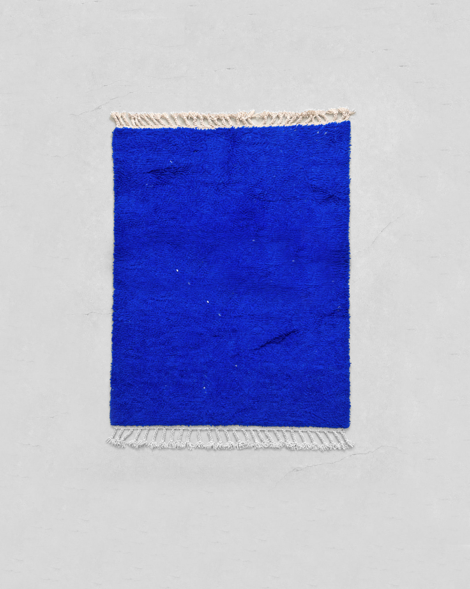 Einfarbiger Beni Ouarain Berberteppich, 1,54 x 1,10 m