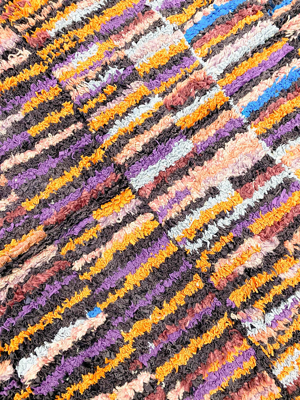 Miniature : Tapis berbère Boucherouite 2,42x1,54m