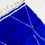 Miniature : Tapis berbère Beni Ouarain bleu à motifs blancs 2,80x1,98m