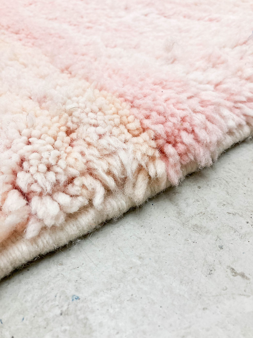 Miniature : Tapis berbère Boujaad rose chiné 2,33x1,69m