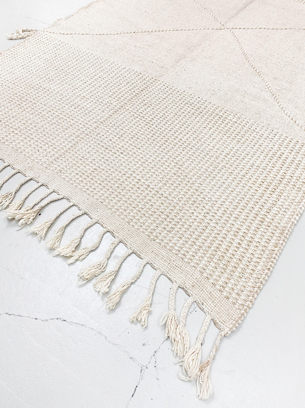 Miniature : Kilim berbère beige à motif central 3,06x1,94m